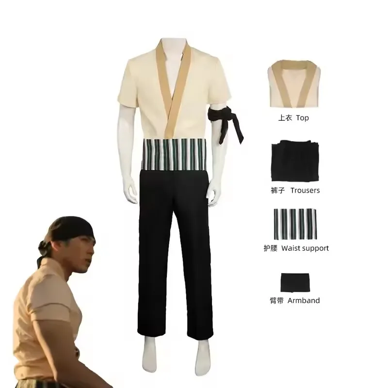 Zoro Anime Merchandise - Fantasia de Cosplay do Roronoa Zoro