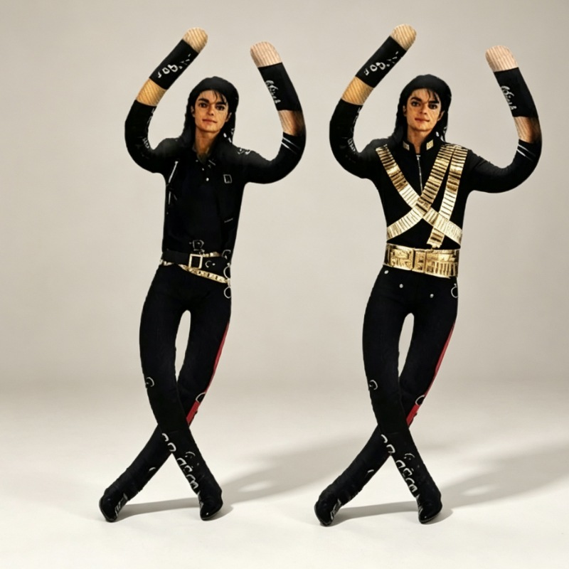 Anime Merchandise Plush Toys - Boneco de Pelúcia Articulado Michael Jackson