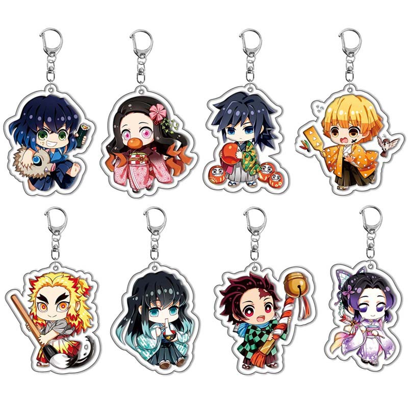 Anime Convention Merchandise - Chaveiro de acrílico demon slayer, kimetsu
