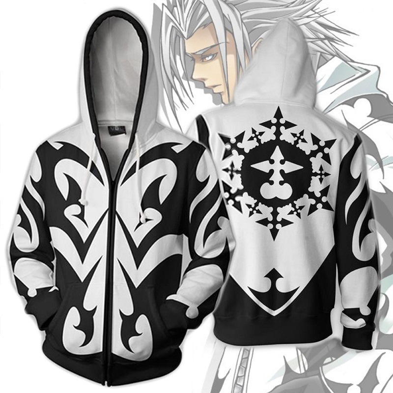 Anime Kingdom Merchandise - Moletom com capuz com zíper e
